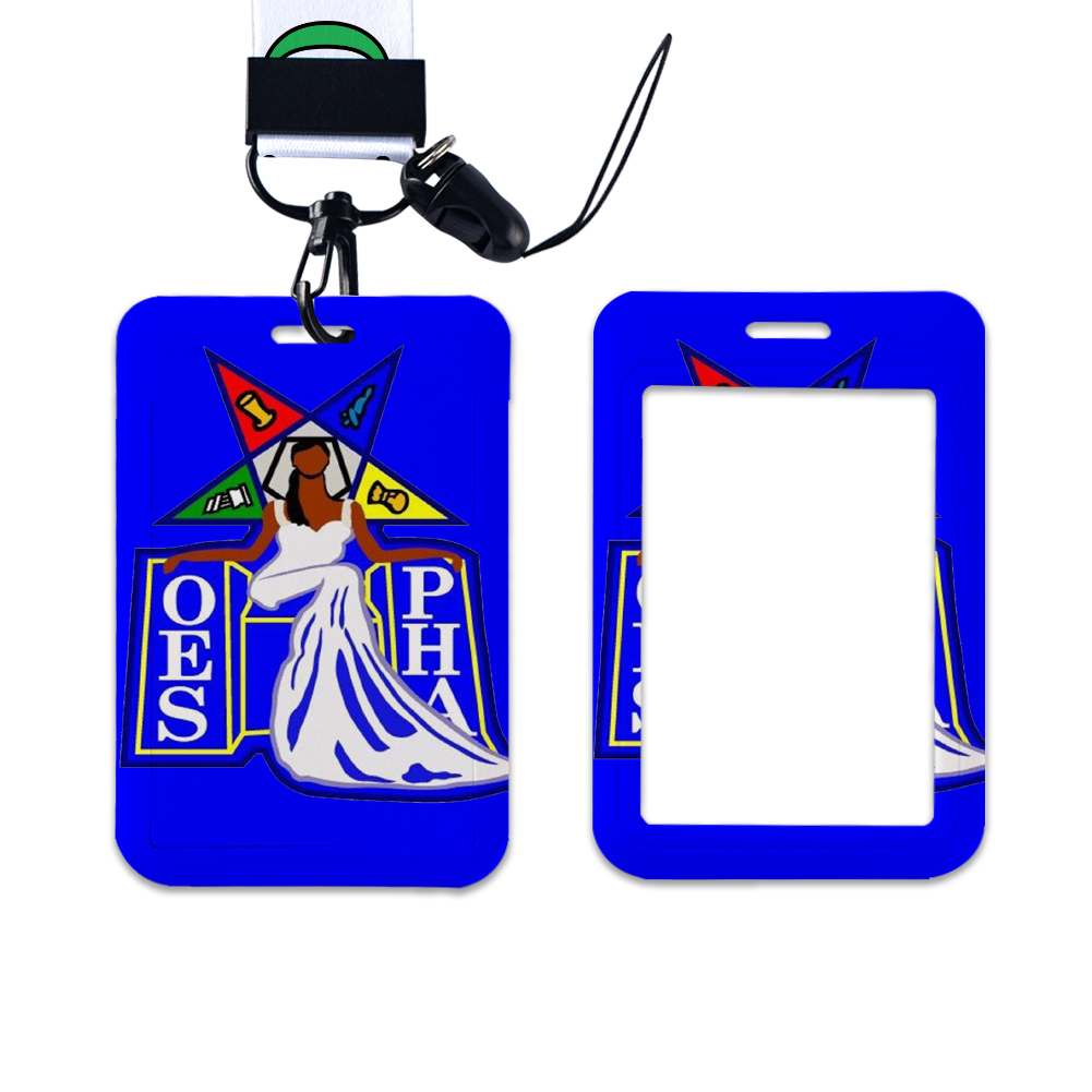 Lanyard Badge Holder - Sorority Eastern Star ID Card Holders