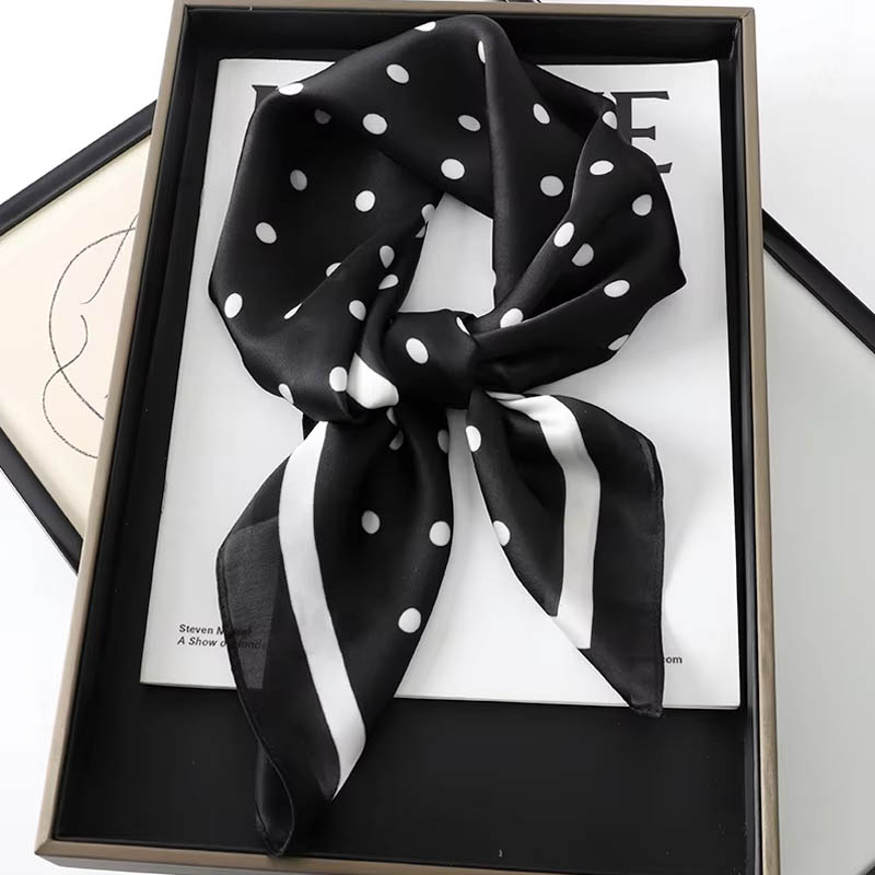 Head Wrap Turban - Luxury Lady Hair Dot Scarf Female