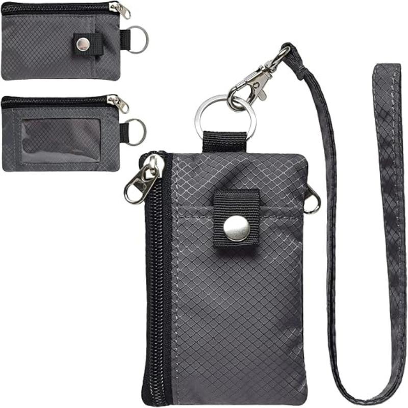 Lanyard Badge Holder - Small Zip Wallet ID Badge Holder