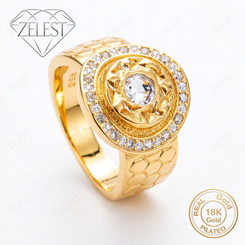Tie Clip Silver - 925 Silver 18K Gold Plated Exquisite