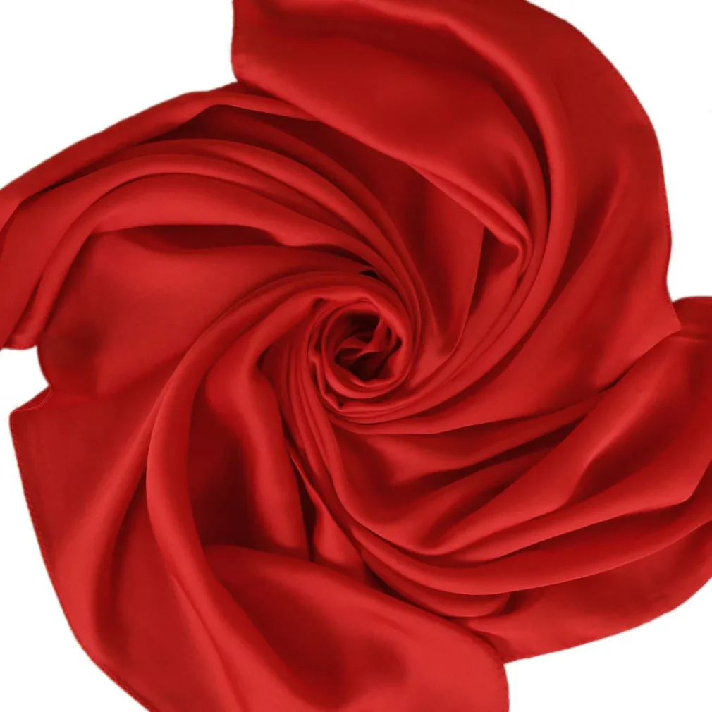 Satin Scarf Women 70cm Solid C - Silk Neck Scarf recension och pris