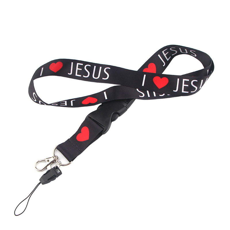 I Love Jesus Safety Hanging Ne - Lanyard Badge Holder recension och pris