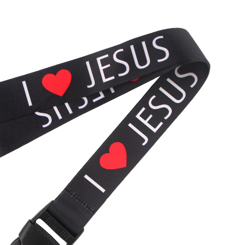 I Love Jesus Safety Hanging Ne - Lanyard Badge Holder recension och pris