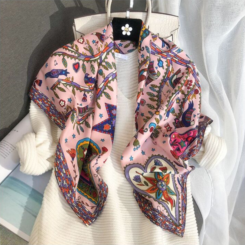 2024 90*90cm Square Scarf Twil - Ascot Neck Scarf recension och pris