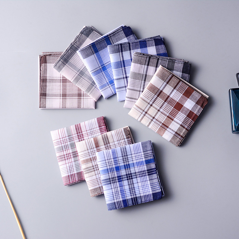 100% Cotton Handkerchief Plaid - Handkerchief Cotton Men recension och pris
