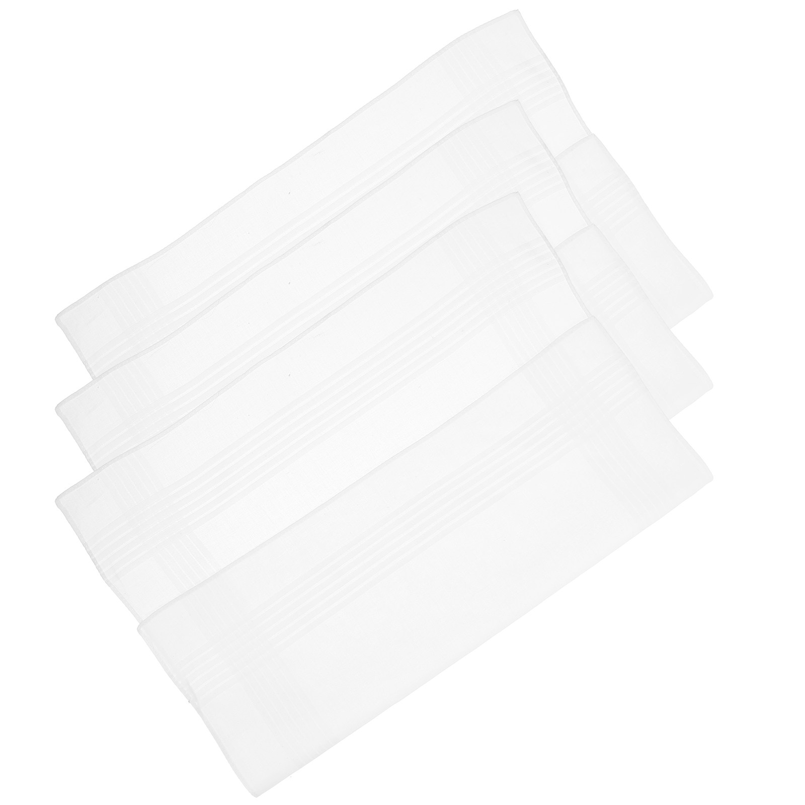 3Pcs Pure White Handkerchief S - Handkerchief Cotton Men recension och pris
