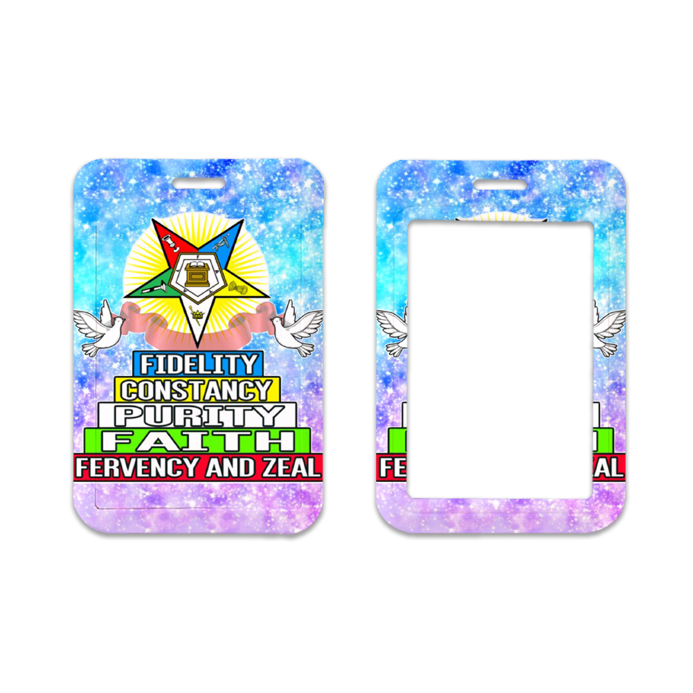 Sorority Eastern Star ID Card  - Lanyard Badge Holder recension och pris
