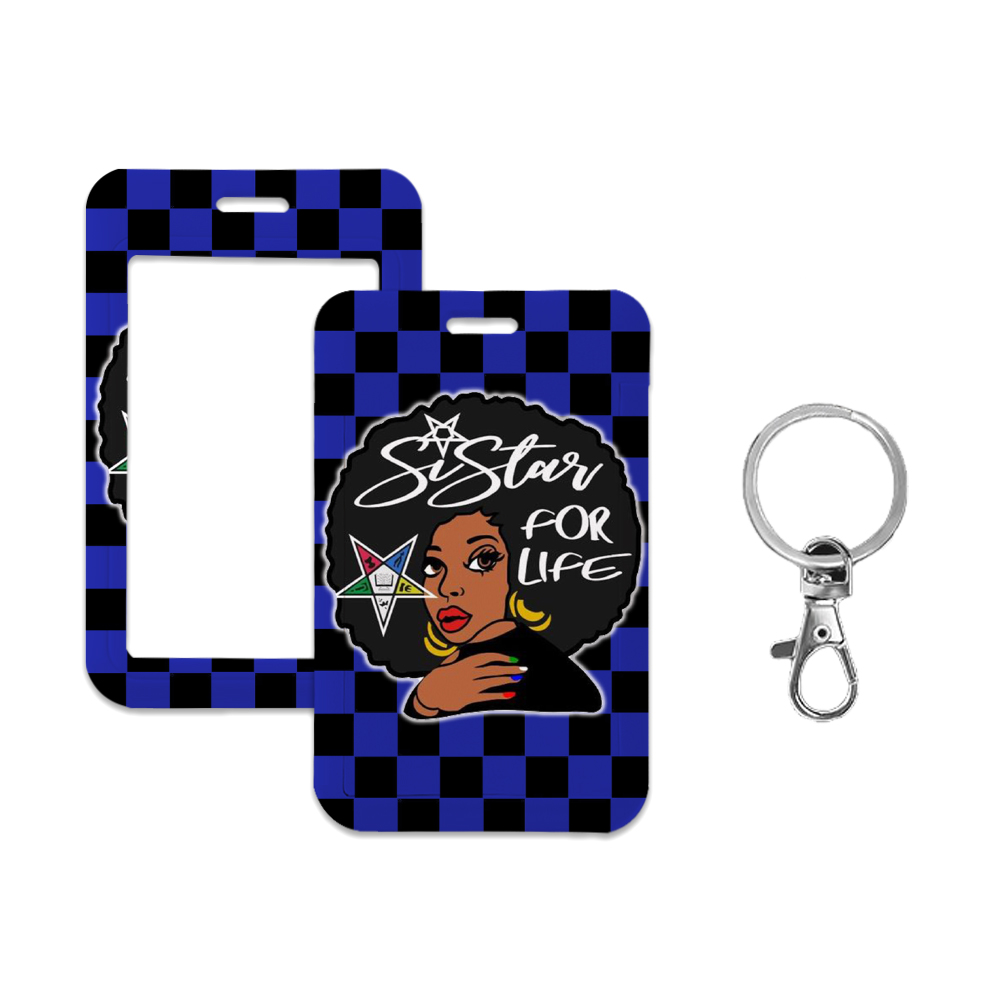 Sorority Eastern Star ID Card  - Lanyard Badge Holder recension och pris