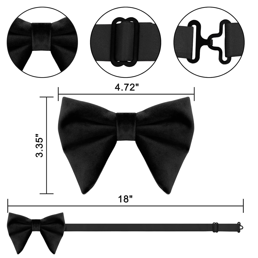 Men's Velvet Bow Ties Pre Tied - Bow Tie Pre Tied recension och pris