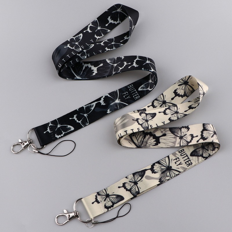 Black Butterfly Slide Card Hol - Lanyard Badge Holder recension och pris