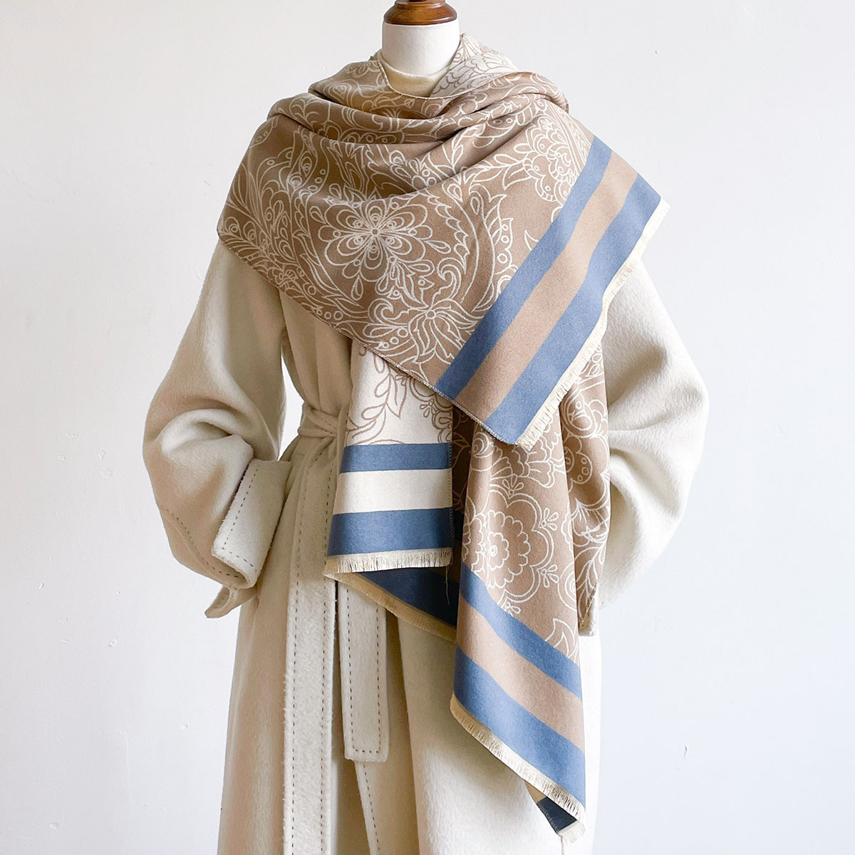 Warm Imitation Cashmere Scarf  - Pashmina Wrap Large recension och pris