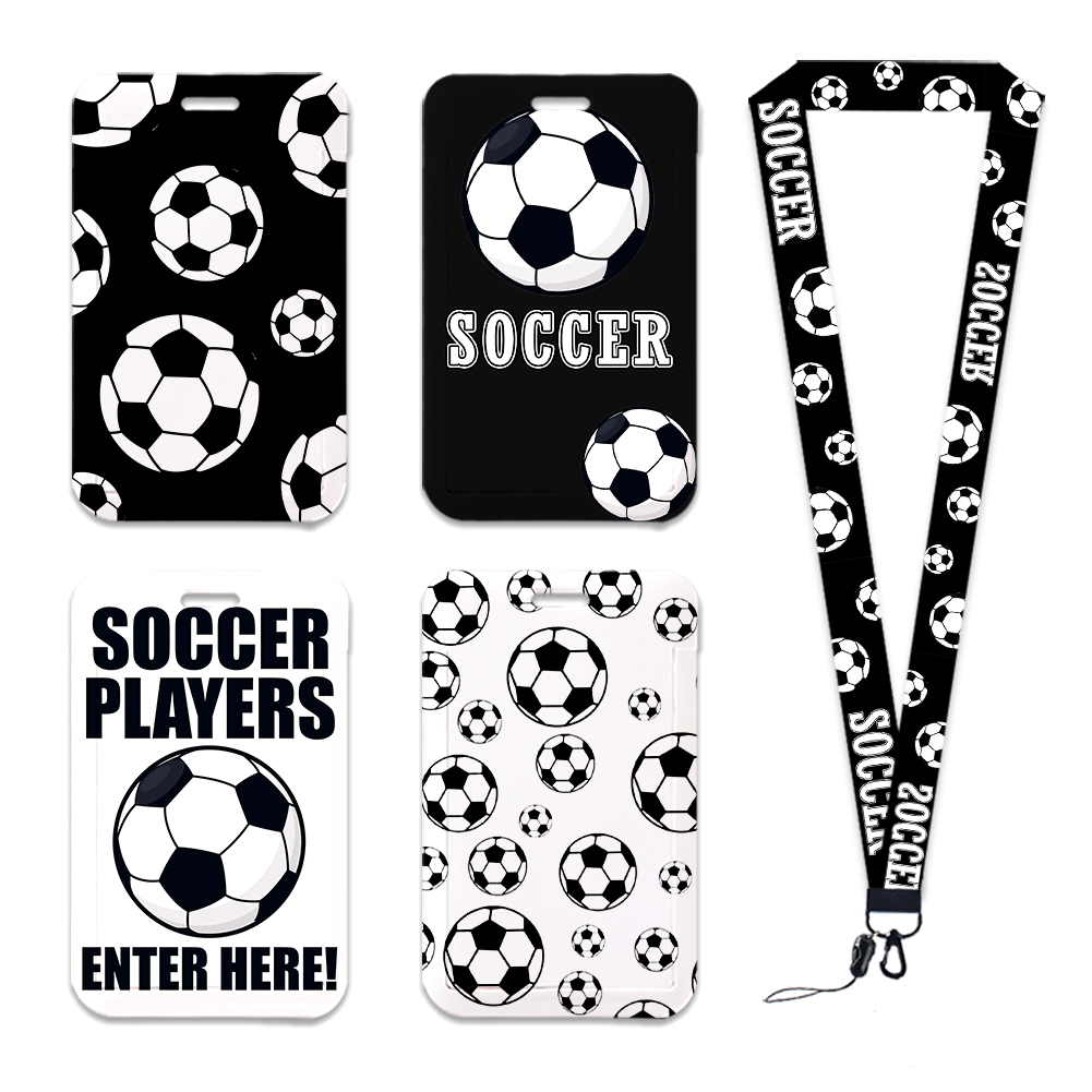 Football Soccer Series ID Card - Lanyard Badge Holder recension och pris