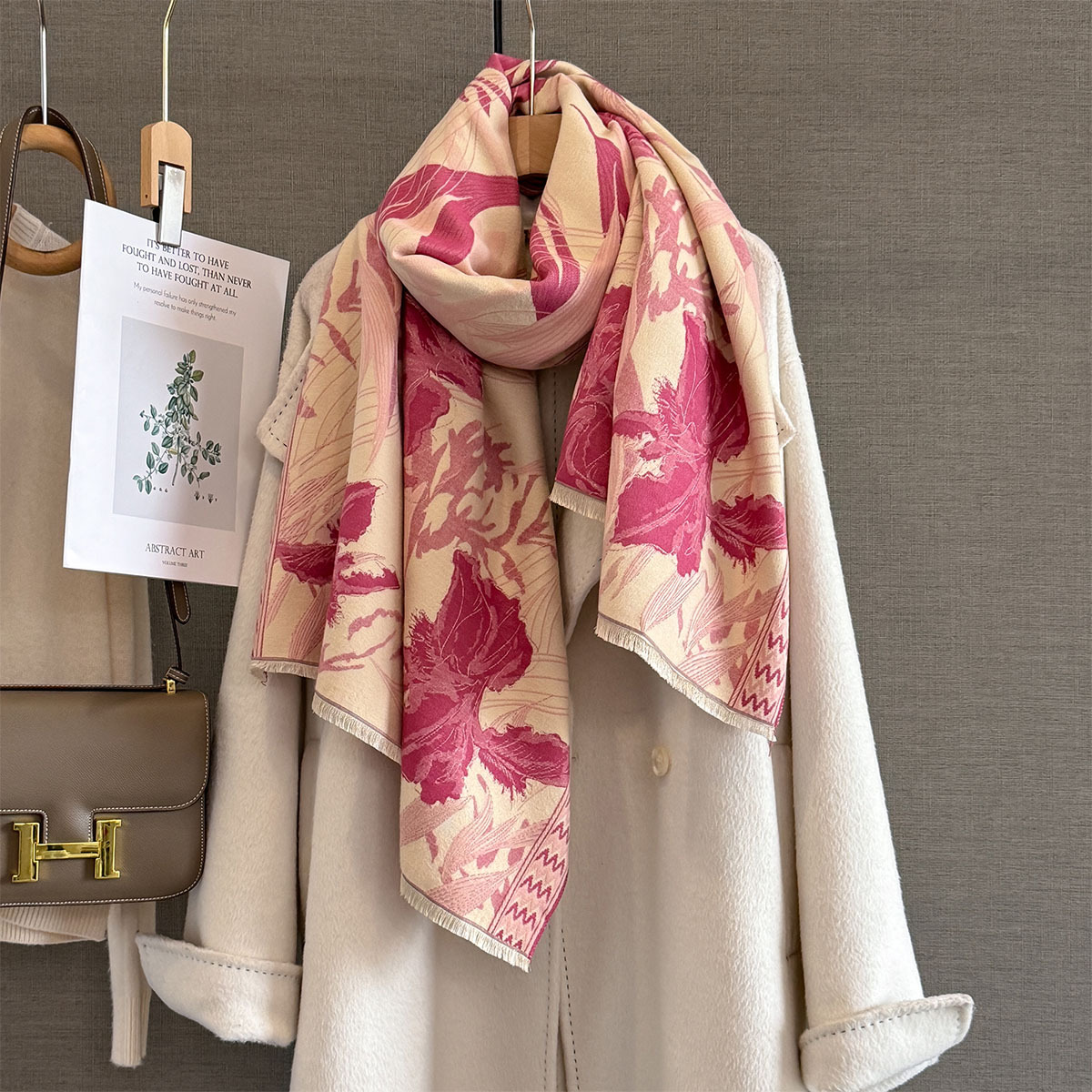 Autumn Cashmere Scarf for Wome - Woven Scarf Blanket recension och pris