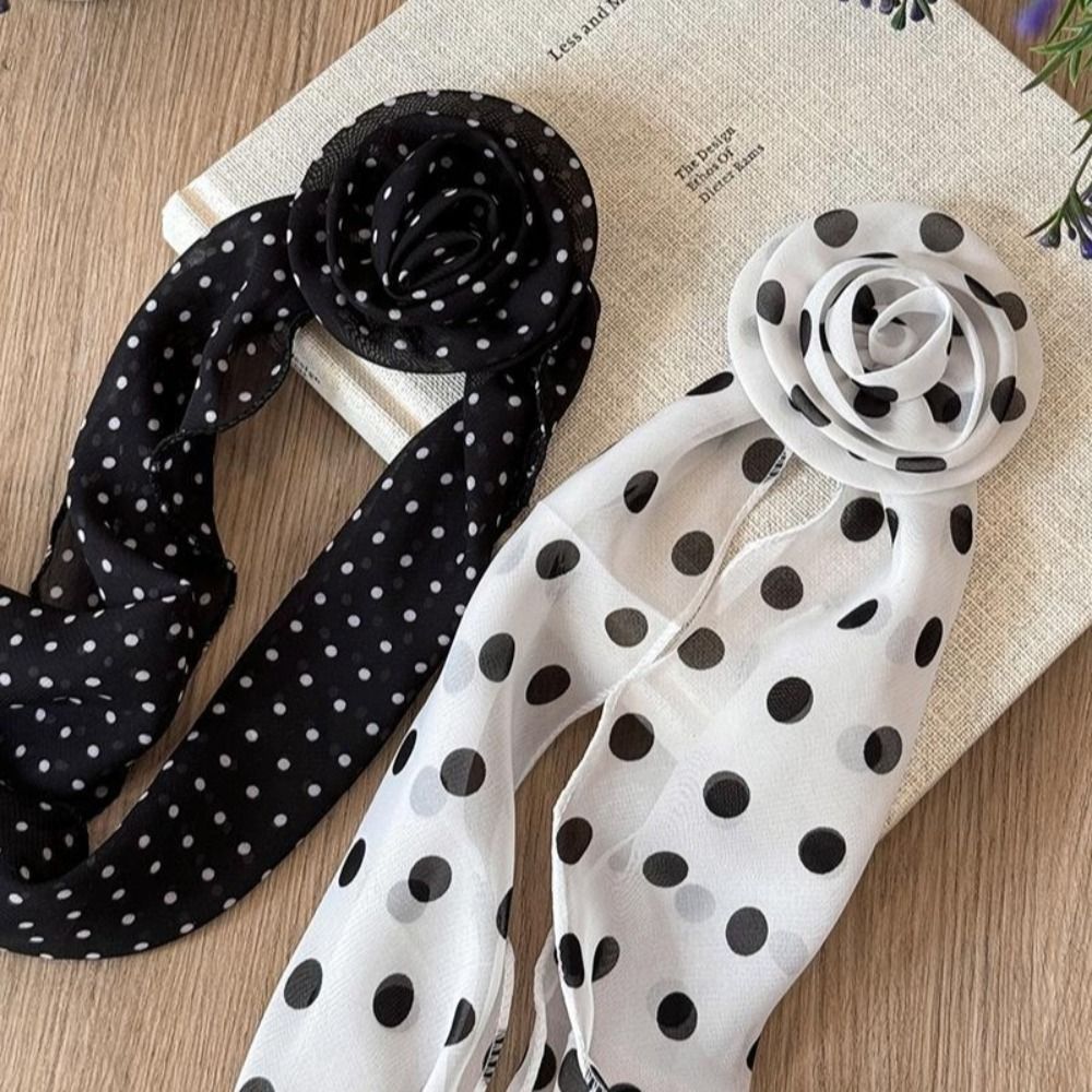 New Detachable Chiffon Long Sc - Ascot Neck Scarf recension och pris