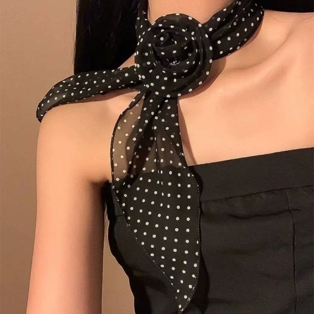 New Detachable Chiffon Long Sc - Ascot Neck Scarf recension och pris