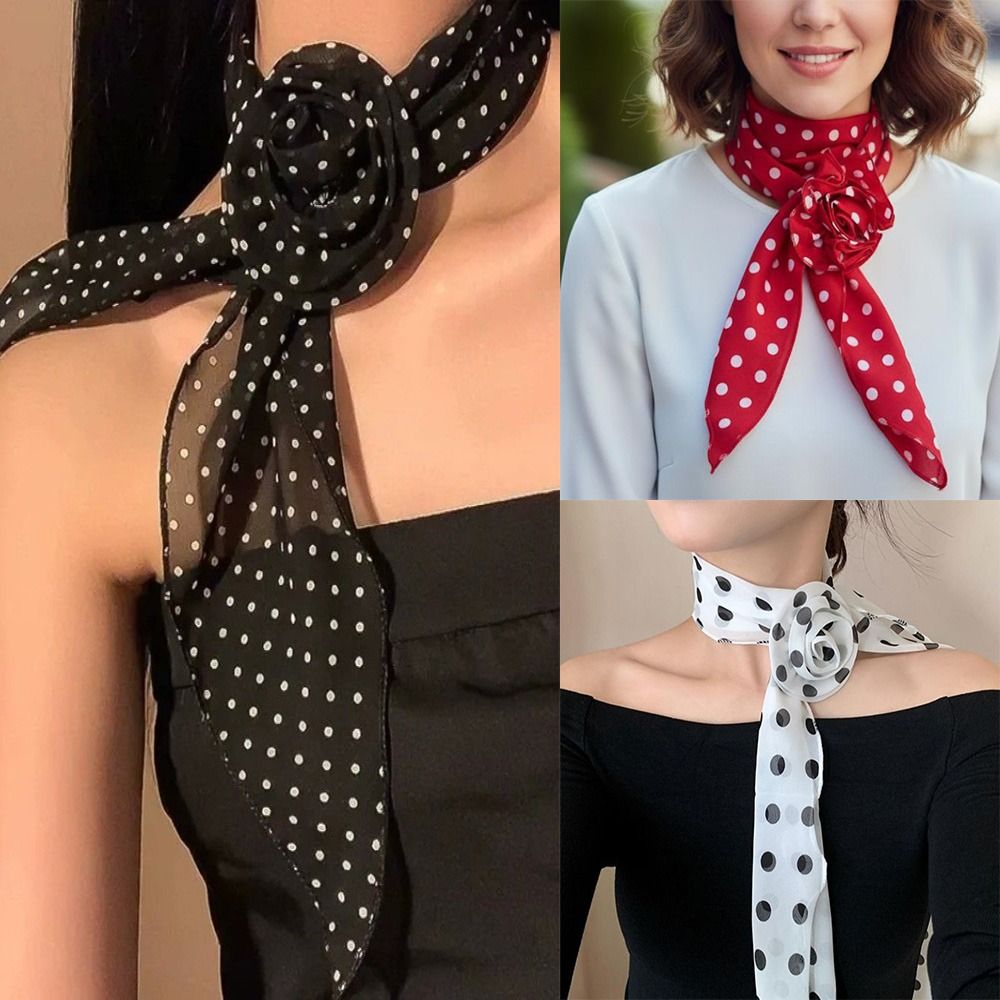 New Detachable Chiffon Long Sc - Ascot Neck Scarf recension och pris