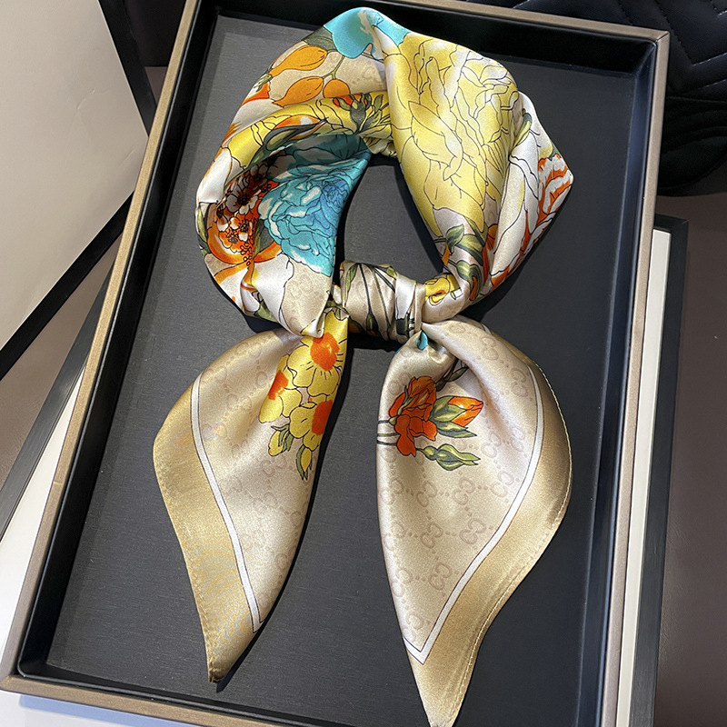 70cm New Women Silk Printed De - Ascot Neck Scarf recension och pris