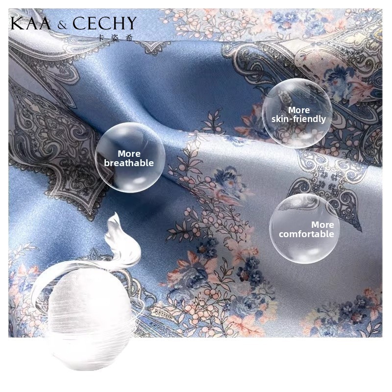 Baroque Floral 100% Mulberry S - Scarf Silk Square recension och pris