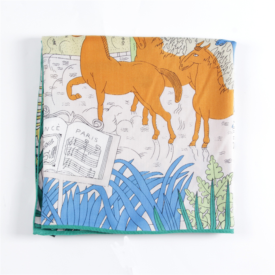 POBING Silk Cashmere Scarf Wom - Scarf Silk Square recension och pris