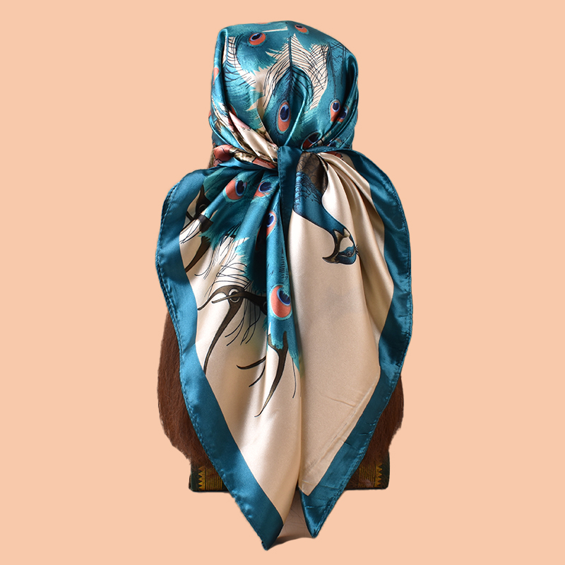 1PC Ladies Large Square Scarf  - Scarf Silk Square recension och pris