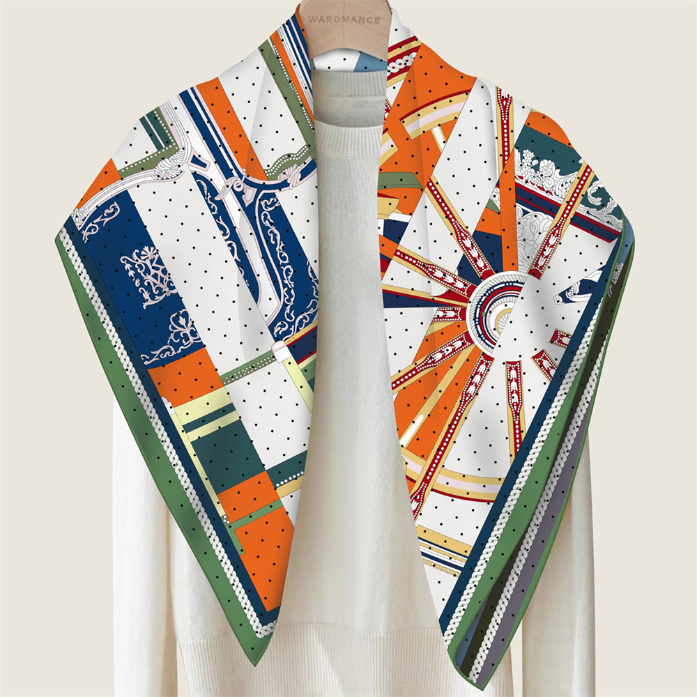 POBING Hand Rolled Twill Silk  - Scarf Silk Square recension och pris